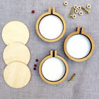 DIY Round Mini Wooden Cross Stitch Embroidery Hoop Ring Frame Machine Fixed~ WR