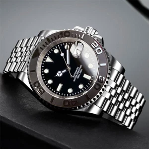 20ATM Diver 40mm Sterile Black Dial NH35A PT5000 Sapphire Glass Auto Mens Watch - Picture 1 of 22
