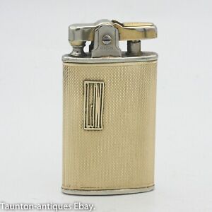 Ronson '9ct Jacket'  vintage retro yellow gold bankers lighter US PAT 19023