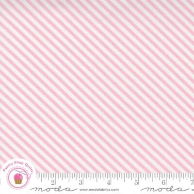 Moda MAKE TIME 24575 17 Pink Iris   Stripe ANEELA HOEY Quilt Fabric - Image 1 of 4