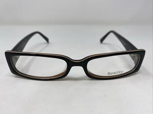 Marco de gafas Reality 3709 marrón 51-16-140 plástico marrón borde completo Q482 - Imagen 1 de 8