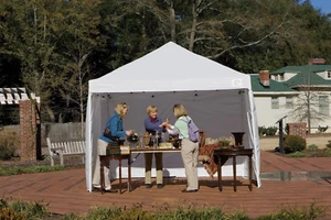 Profi Faltpavillon 3m x 3m stabil SHELTERLOGIC QuikShade incl 4 Seitenteile - Bild 1 von 12