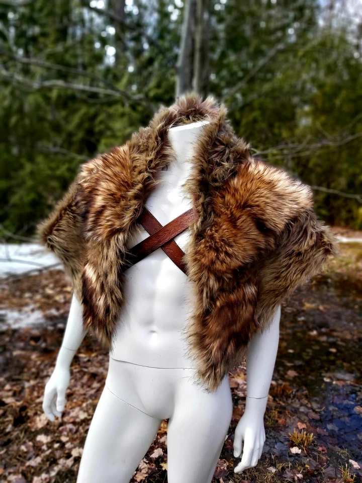 Fur Coat Shrug Shawl Game of Thrones Costume - Image 1 of 4