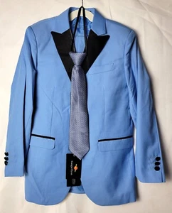 Garqia Clyon 5 Piece Formal Tuxedo Suit For Boy's Brand Size 10 Light Blue - Picture 1 of 7