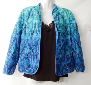 Chico's Women Blazer Sz 0/S Long Sleeve Open Front Basic Mid Length Casual - Picture 1 of 9