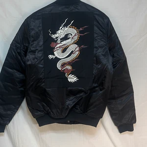 Trippie Redd Dark sundaze Dragon Embroidered Bomber Jacket- NWT-Small - Picture 1 of 5