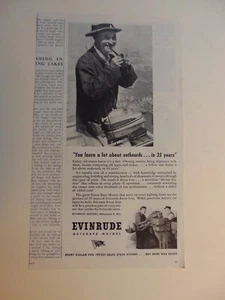 1945 EVINRUDE OUTBOARD BOAT MOTOR vintage print ad - Picture 1 of 1