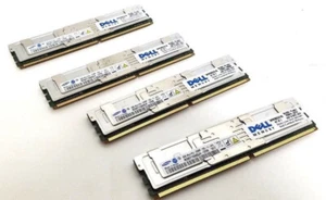 Lot of 4 Samsung M395T1G60QJ4-CE68 8GB Memory Card 8GB 4Rx4 PC2-5300F-555 - Picture 1 of 1