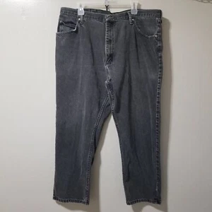 Pantalones de mezclilla de algodón negros de pierna recta para hombre Wrangler Jeans 42x30 - Imagen 1 de 5