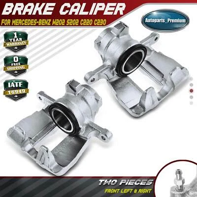 Pinza de freno de disco delantera L & R Mercedes-Benz W202 S202 C220 1996 C230 97-98 Foto 1 de 4