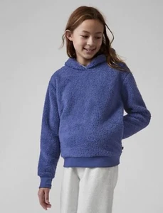 Athleta Girl So Snug Sherpa Hooded Sweatshirt Size L/12 Hoodie - Picture 1 of 6