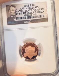 2015-S Lincoln 1c ~ NGC Lincoln Label PR69 RD DCAM ~ Early Realease~ PRISTINE! - Picture 1 of 2