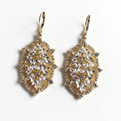 Pendientes colgantes Simply Vera Wang florales llamativos elegantes para mujer joyería de fiesta Foto 1 de 3