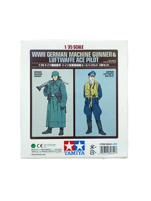 WWII german machine gunner and luftwaffe ace pilot, TAMIYA - Immagine 1 di 2