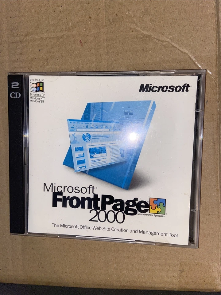 Microsoft Front Page 2000 (CD) for Windows 98 NT | Web Design Tool - Image 1 of 4