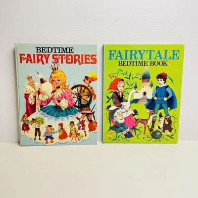 Bedtime Fairy Stories & Fairytale Bedtime Book Vintage 1974 Hardcovers x2 - Image 1 of 4