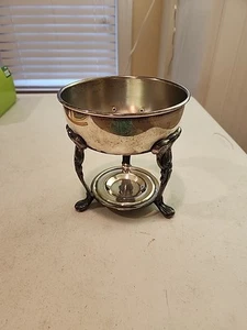 Vintage 6" Silber Teller Speisenwärmer Chafing (nur Boden) - Bild 1 von 4