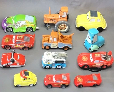 Disney Pixar Cars Lot of 12 Collectible Cars Some Diecast Most Plastic  - Image 1 of 4