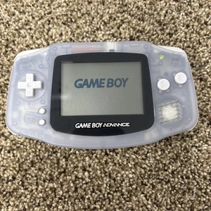 Clear Glacier Nintendo Game Boy Advance GBA Console Fully Tested - Imagen 1 de 8