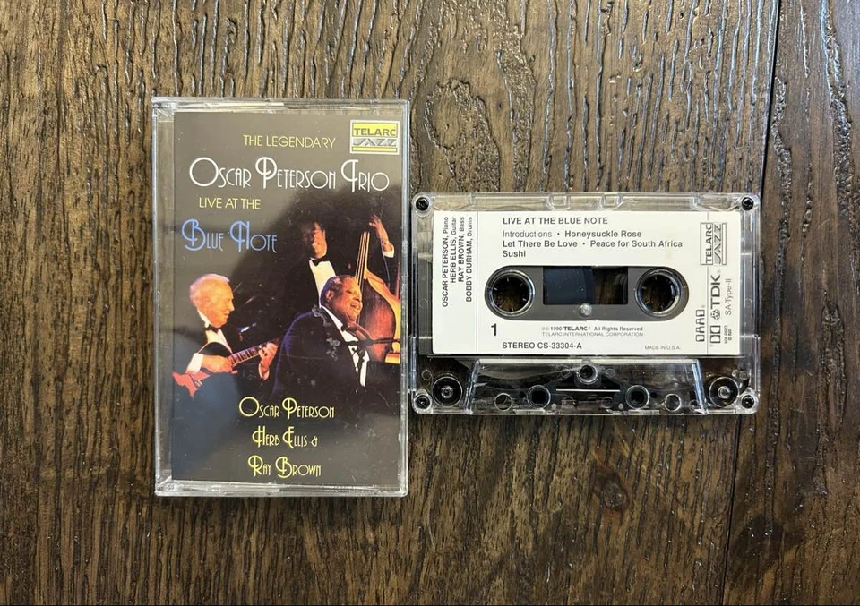 Oscar Peterson Trio Live at the Blue Note 1990 Telarc Jazz Cassette VG+++ - Image 1 of 2