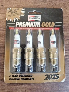 Champion 2025 Premium Gold Spark Plugs. RV17YC - 4 Pack - Picture 1 of 3