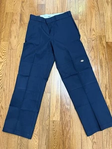 Dickies Herren TWILL ARBEITSHOSE LOCKERE PASSFORM GERADES BEIN 34x32 Neu mit Etikett blau - Bild 1 von 7