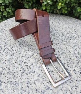 Polo Ralph Lauren Brown Leather Casual Belt Size : 34 - Picture 1 of 19