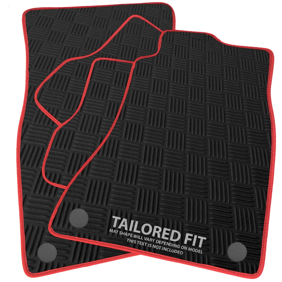 To fit Mazda RX8 2003-2012 Checker Rubber Car Mats [D] - Image 1 of 1