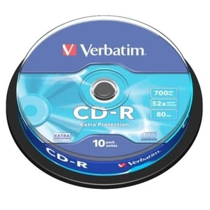 Tub 10 Discs Verbatim 700MB 52X Pack 43437 Coil Lot Units - Picture 1 of 1