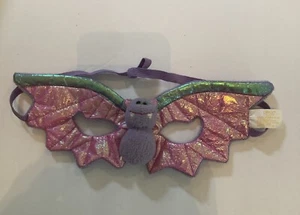 Plush Bat Mask Wearable Child Costume Piece Glittery Plush Halloween RUSS - Picture 1 of 6