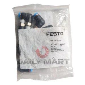 10PCS/New In Box FESTO QSL-1/8-6 153046 Push-In L-Fitting - Picture 1 of 2