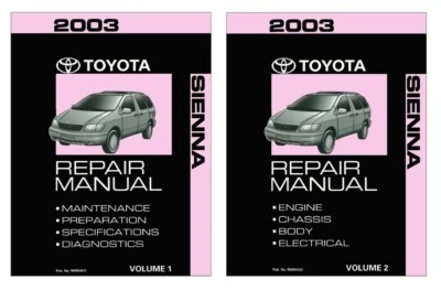 Toyota Sienna 2003 manual de reparación de taller Foto 1 de 4