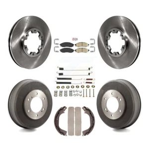Front Rear Brake Rotor Ceramic Pad And Drum Kit (7Pc) For Nissan Xterra Frontier - Picture 1 of 14