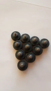 10 ea. NOS 37C 1 1/8" diameter x 5/16" with 1/4-20 stud ID grinding wheels - Picture 1 of 2