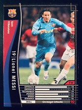 2007-08 Panini Sega WCCF # 303 Lionel Messi Barcelona black soccer card