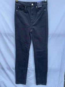 NUEVO M&S Talla 8 L Gris Grafito SIENNA Pierna Recta Cordón Pantalón Elástico W26 L32 - Imagen 1 de 7