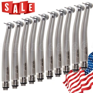 1-10PCS SANDENT Dental High Speed Push Button Standard Head Handpiece 4 HOLE ST - Foto 1 di 28