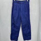 Pantalon vintage Adolphe Lafont homme petit bleu moyen lavage droit sergé LIRE DET