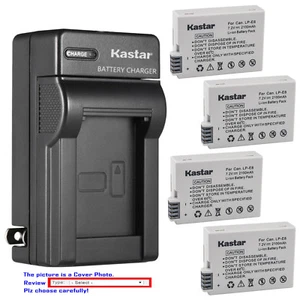 Kastar Battery Wall USB Charger for Canon LP-E8 LC-E8 Canon EOS Rebel T3i Camera - Picture 1 of 11