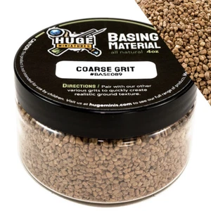 Huge Miniatures Basing Materials, Natural Coarse Grit Diorama Ballast – 4oz Jar - Picture 1 of 5