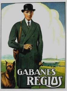 Original Vintage Poster REGIUS CABANES HERRENMODE DÄNE um 1930 - Bild 1 von 1