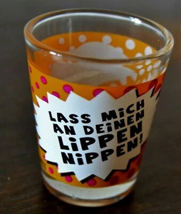 Sheepworld SCHNAPSGLAS "LASS MICH AN DEINEN LIPPEN NIPPEN",  6 cl Neu - Picture 1 of 2