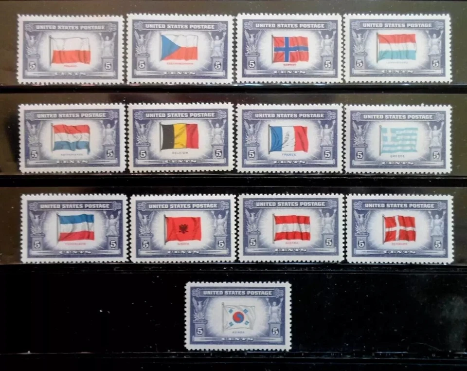 OVERRUN COUNTRIES SET  #909-921 - Image 1 of 1