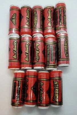 (14) Red Interbirds Best Quality Polyester Thread - 14 Spools Of 400 Yards - Image 1 of 3