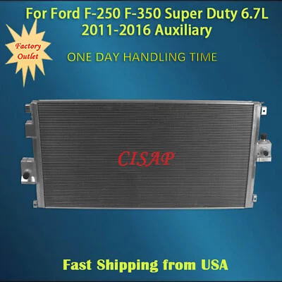 Auxiliary All Aluminum Radiator For Ford F-250 F-350 Super Duty 6.7L 2011-2016 - Image 1 of 4