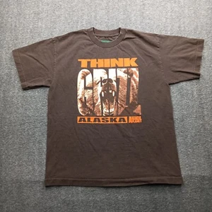 Animal Planet Shirt Youth Extra Large Brown Alaska Grizz Bear Graphic Causal - Picture 1 of 8