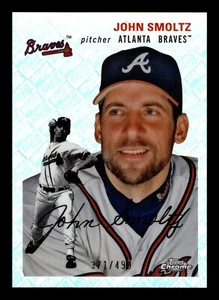 2023 TOPPS CHROME PLATINUM JOHN SMOLTZ TOPPS REFRACTOR /499 #488 BRAVES - Picture 1 of 2