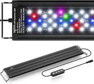 Aquarium Light SEAOURA LED 10W 30-45cm Full Spectrum, Adjustable Timer & Bright - Picture 1 of 6
