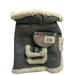PetRageous Designs XSmall Soft Faux Fur Lined Coat 100% Polyester 7" to 9" Dogs - Picture 1 of 4