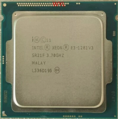 Intel Xeon E3-1281 V3 SR21F 3.70GHz 4Core 8Threads LGA1150 1281V3 CPU processor - Image 1 of 2